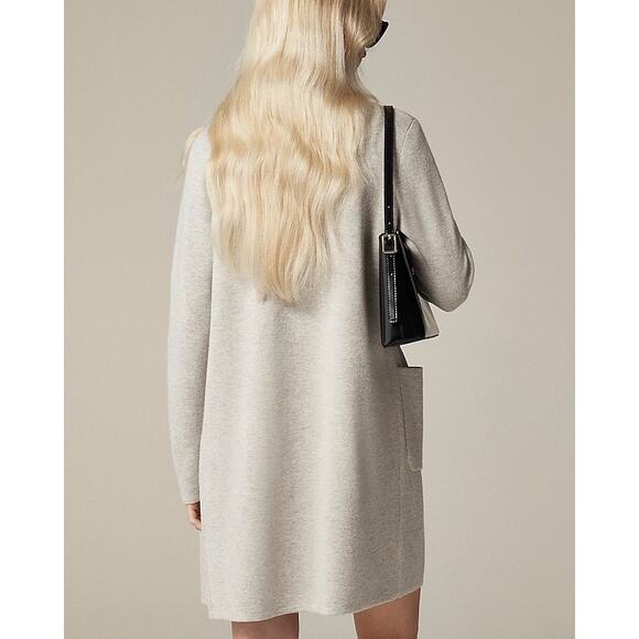 J.Crew Juliette Collarless Sweater Blazer – Heather Dove – XXS – NWOT - Picture 2 of 10